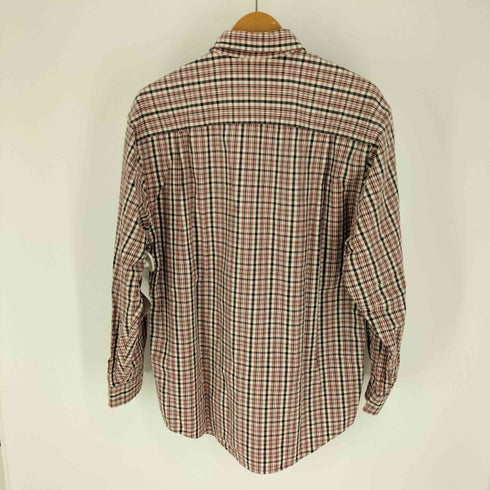 エディーバウアー Eddie Bauer 90S 白タグ チェック ボタンダウン L/S シャツ メンズ import:S