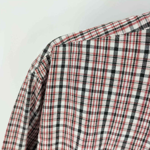 エディーバウアー Eddie Bauer 90S 白タグ チェック ボタンダウン L/S シャツ メンズ import:S