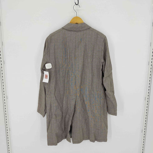 マーガレットハウエル MARGARET HOWELL グレンチェック 比翼ステンカラーコート メンズ JPN:L