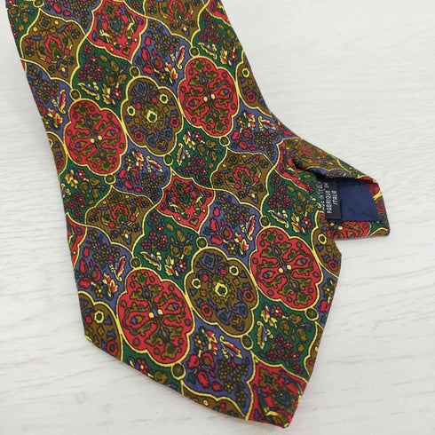 ジアーノバレンティノ Giano Valentino イタリア製 総柄シルクネクタイ メンズ
