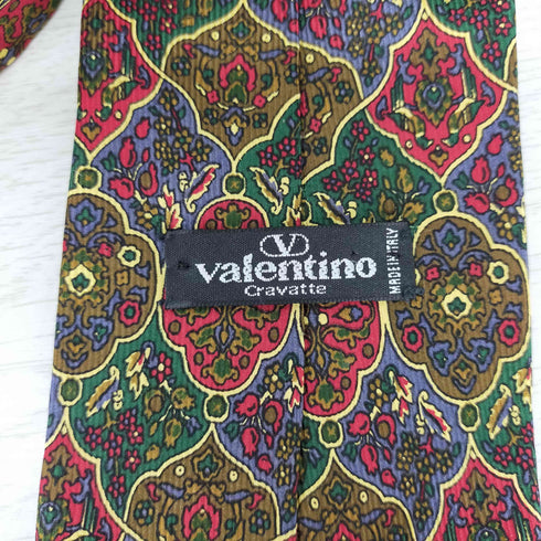 ジアーノバレンティノ Giano Valentino イタリア製 総柄シルクネクタイ メンズ