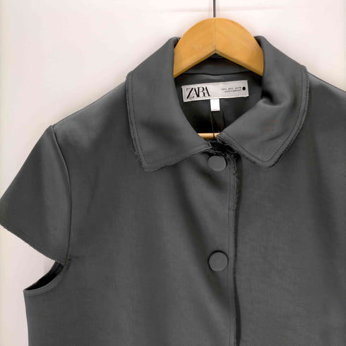 ザラ ZARA ヘビーサテン ジャケット レディース import:L
