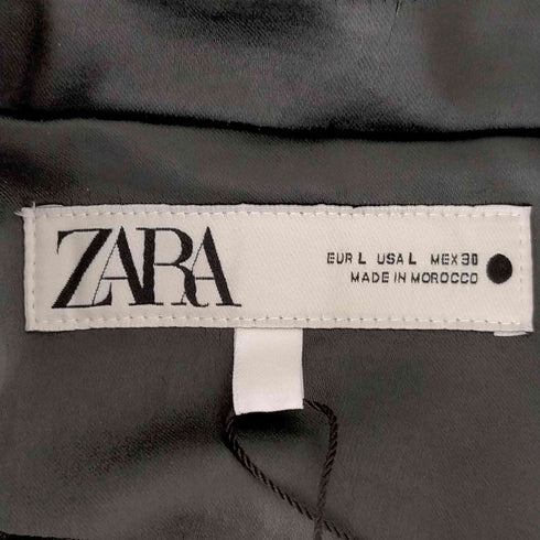 ザラ ZARA ヘビーサテン ジャケット レディース import:L