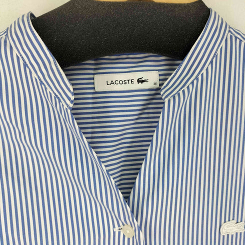 ラコステ LACOSTE ストライプシャツドレス レディース 36