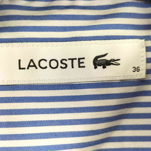 ラコステ LACOSTE ストライプシャツドレス レディース 36