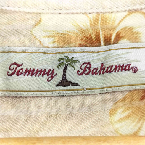 トミーバハマ Tommy Bahama 花柄オープンカラー S/S シャツ メンズ import:XL