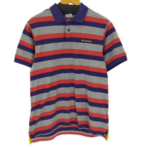 コロンビアスポーツウェア Columbia Sportswear OMNI-WICK マルチカラーボーダー半袖ポロシャツ メンズ import:L