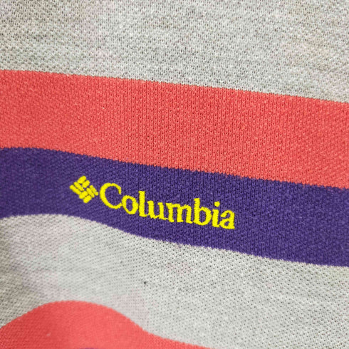 コロンビアスポーツウェア Columbia Sportswear OMNI-WICK マルチカラーボーダー半袖ポロシャツ メンズ import:L