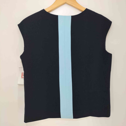 ポールスミスブラック Paul Smith BLACK バイカラーノースリーブブラウス レディース JPN:40