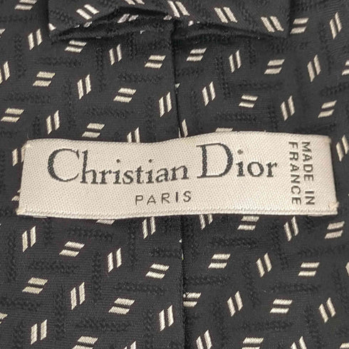 クリスチャンディオール Christian Dior 総柄シルクネクタイ メンズ