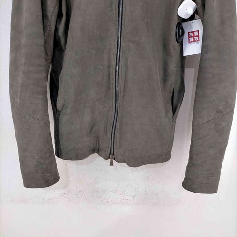 10sei0otto ステッチデザイン ヌバックレザージャケット メンズ 46