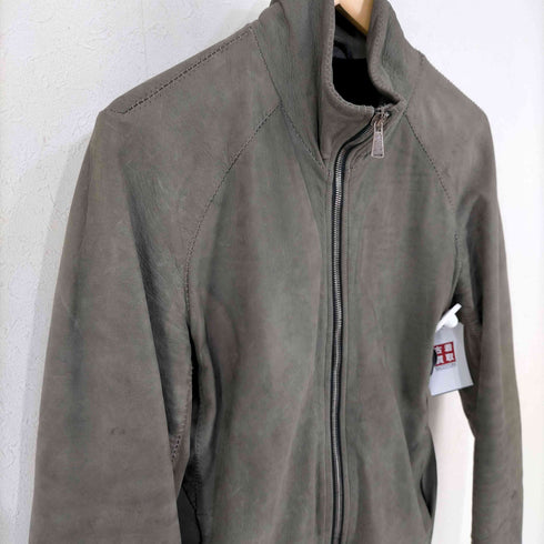 10sei0otto ステッチデザイン ヌバックレザージャケット メンズ 46