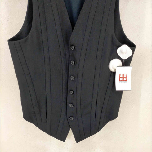 ヨウジヤマモトプールオム Yohji Yamamoto POUR HOMME ウールギャバジン テープデザインベスト メンズ JPN:3