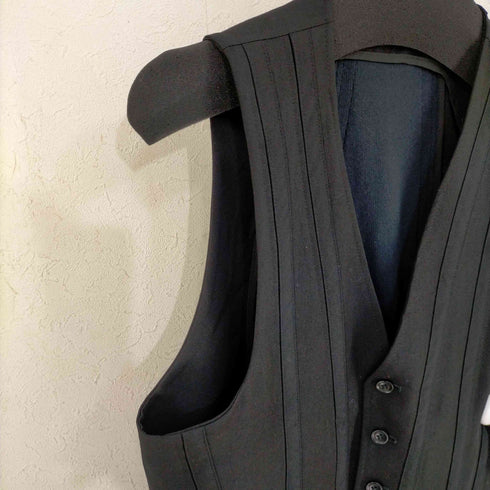 ヨウジヤマモトプールオム Yohji Yamamoto POUR HOMME ウールギャバジン テープデザインベスト メンズ JPN:3
