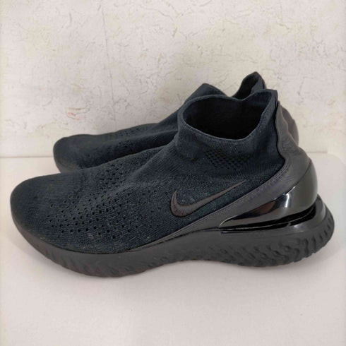 ナイキ NIKE RISE REACT FLYKNIT ライズリアクト フライニット - Triple Black メンズ JPN:27.5