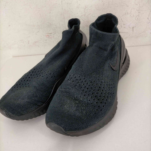 ナイキ NIKE RISE REACT FLYKNIT ライズリアクト フライニット - Triple Black メンズ JPN:27.5