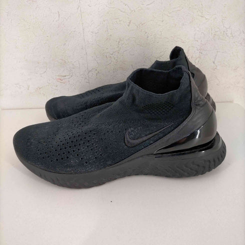 ナイキ NIKE RISE REACT FLYKNIT ライズリアクト フライニット - Triple Black メンズ JPN:27.5