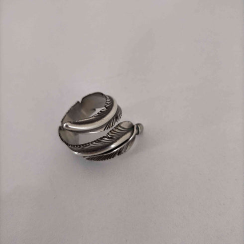 ナバホ NAVAJO Harvey Mace作 STERLING刻印 フェザーリング メンズ 19号