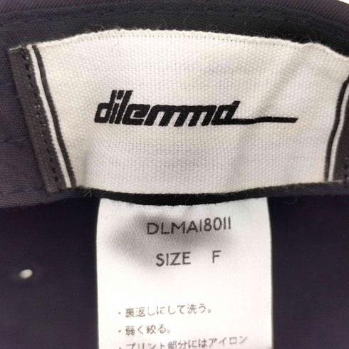 dilemma 18AW Logo Cap ロゴ刺繍 4パネルキャップ メンズ FREE
