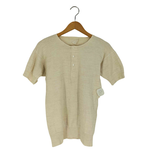 ヘンリーネック ニットTシャツ メンズ