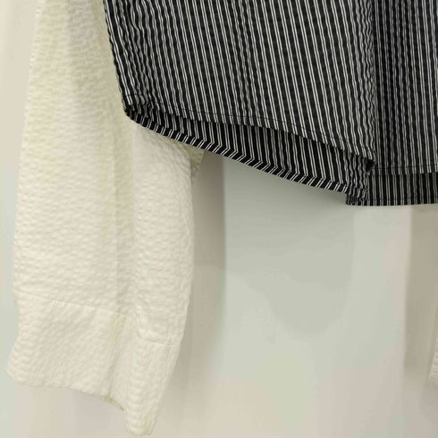 dilemma 19AW Asymmetry Stripe Shirt ストライプ アシンメトリー オーバーサイズシャツ メンズ