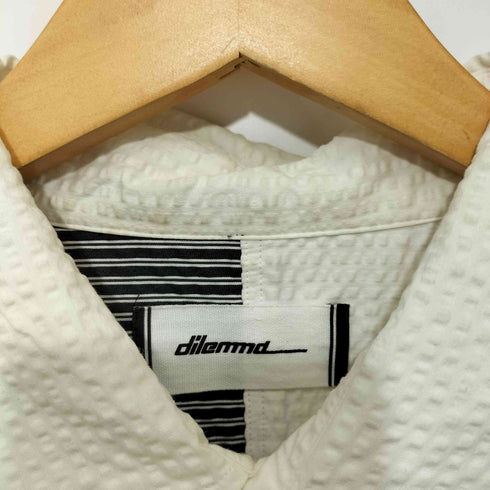 dilemma 19AW Asymmetry Stripe Shirt ストライプ アシンメトリー オーバーサイズシャツ メンズ