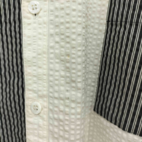 dilemma 19AW Asymmetry Stripe Shirt ストライプ アシンメトリー オーバーサイズシャツ メンズ