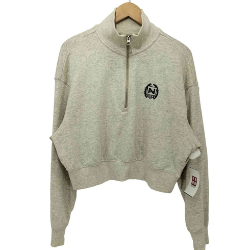 ナイキ NIKE NSW QZ NCPS フリース L/S クロップ トップ ショート丈ハーフジップスウェット レディース JPN:L