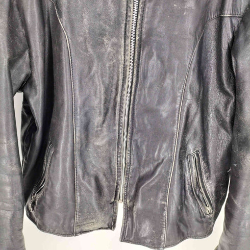 レザー シングル ライダース ジャケット メンズ