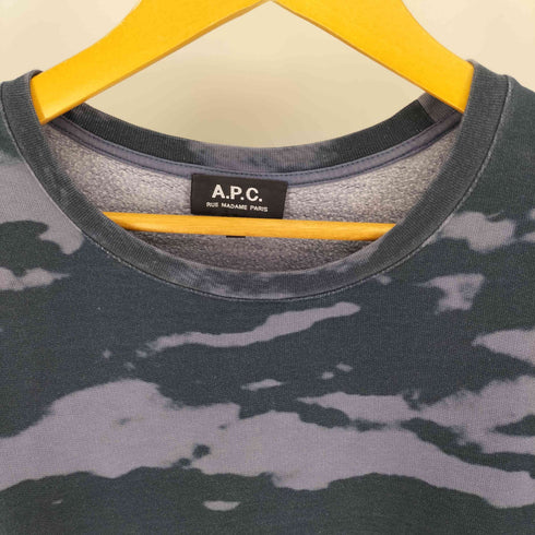 アーペーセー A.P.C. タイダイ 染 裏起毛 クルーネック スウェット メンズ import:M