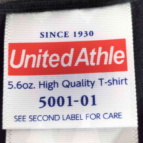 ユナイテッドアスレ UNITED ATHLE S/S バンド Tシャツ メンズ import:L