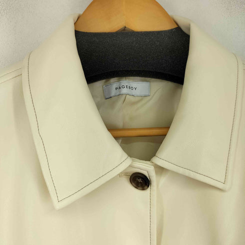 ページボーイ PAGEBOY フェイクレザージャケット レディース JPN:M