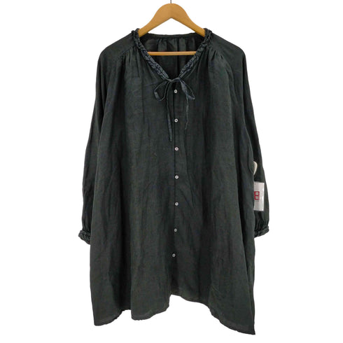 ネストローブ nest Robe 24SS リネンラミーフリルネックチュニック レディース FREE