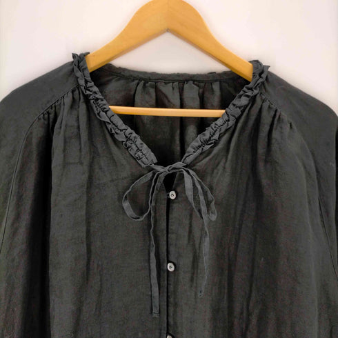 ネストローブ nest Robe 24SS リネンラミーフリルネックチュニック レディース FREE