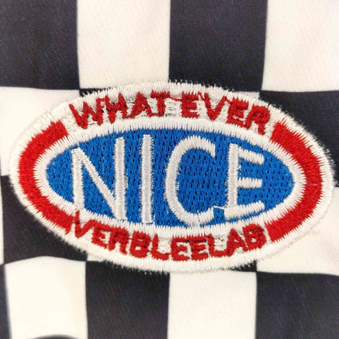 WHAT EVER NICE VERBLEELAB チェッカーフラッグ リバーシブルブルゾン メンズ
