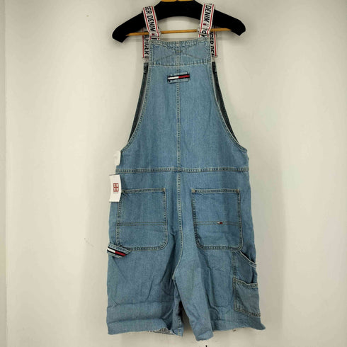 トミーヒルフィガーデニム TOMMY HILFIGER DENIM ロゴライン オーバーオール レディース L