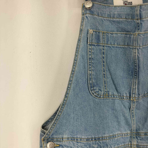 トミーヒルフィガーデニム TOMMY HILFIGER DENIM ロゴライン オーバーオール レディース L