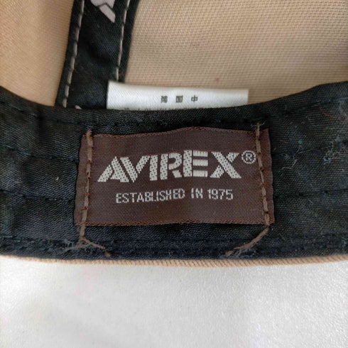 アヴィレックス AVIREX フロントロゴ刺繍 スナップバック 6パネルキャップ メンズ 57-59cm