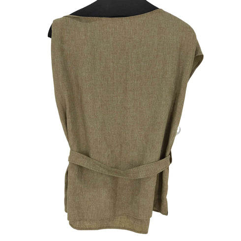 ザラ ZARA LINEN BREND STRAPPY TOP レディース JPN:L