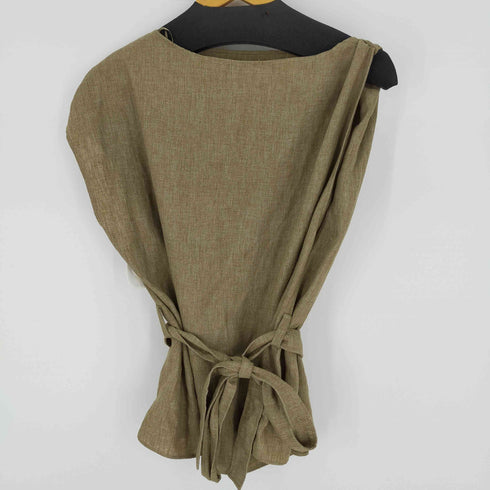 ザラ ZARA LINEN BREND STRAPPY TOP レディース JPN:L