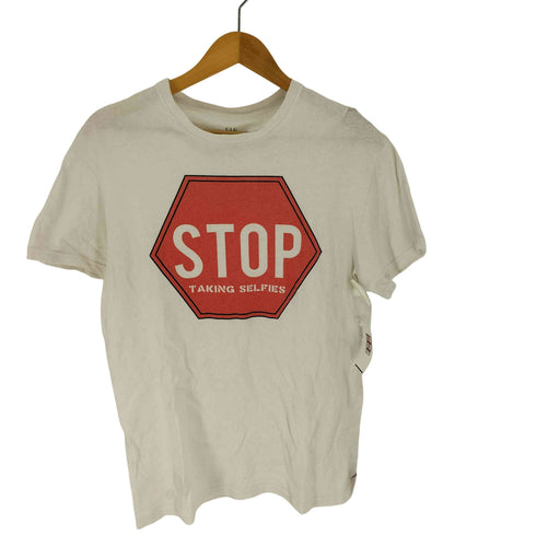 CLG STOP TAKING SELFIES メッセージ プリント S/S Tシャツ メンズ import:M