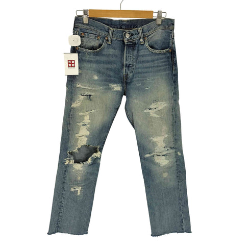 リーバイス Levis 501 ボタン裏1001 刻印 ダメージリペア 加工 ボタンフライ デニムパンツ メンズ W29 L32