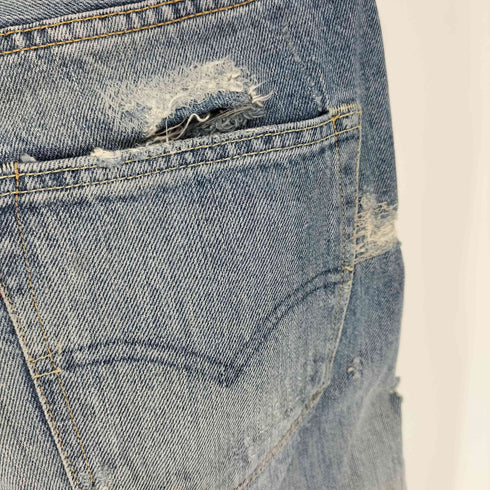 リーバイス Levis 501 ボタン裏1001 刻印 ダメージリペア 加工 ボタンフライ デニムパンツ メンズ W29 L32