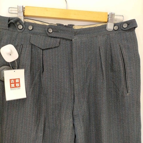 60S 2タックストライプワイドスラックス メンズ