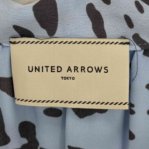 ユナイテッドアローズ UNITED ARROWS レオパード ボウタイ フレンチスリーブブラウス レディース