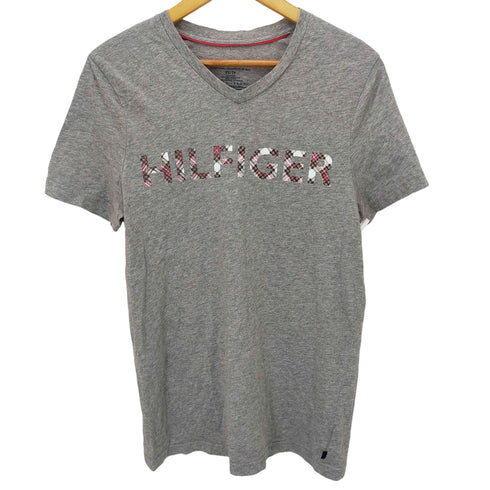 トミーヒルフィガー TOMMY HILFIGER VネックロゴデザインTシャツ メンズ JPN:XS