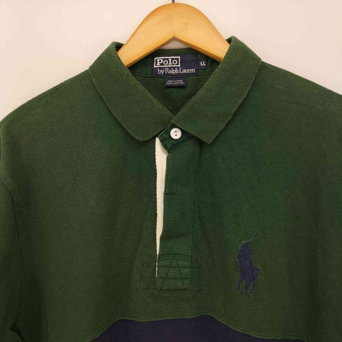 ポロバイラルフローレン Polo by RALPH LAUREN 90S ポニー刺繍 S/S ポロシャツ メンズ LL