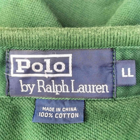 ポロバイラルフローレン Polo by RALPH LAUREN 90S ポニー刺繍 S/S ポロシャツ メンズ LL
