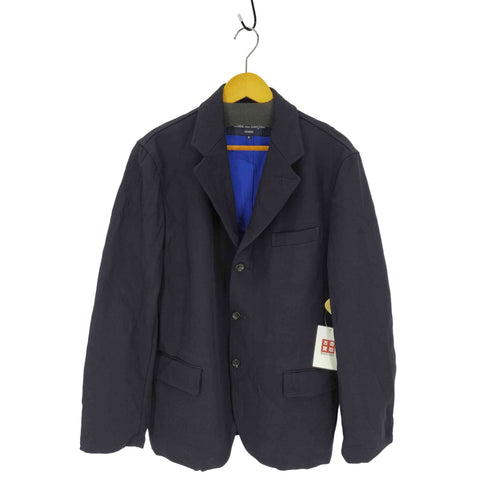コムデギャルソンオム COMME des GARCONS HOMME AD2005 05AW BROKEN BRIDE期 ショルダーライン3Bテーラードジャケット メンズ JPN:S