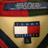 トミーヒルフィガー TOMMY HILFIGER フラッグタグ エンブレム刺繍 ボーダー柄 半袖鹿の子ポロシャツ メンズ import:L